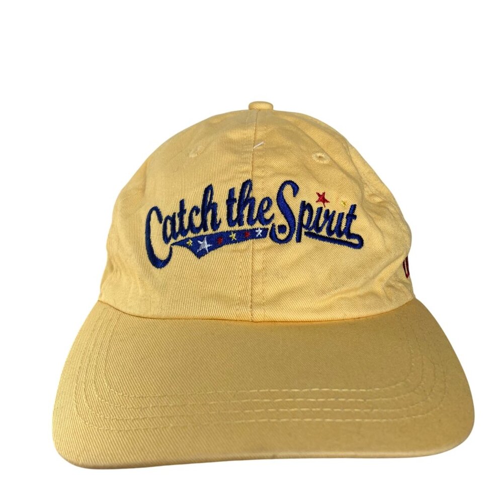 Catch The Spirit USGA Golf Hat Peanuts Woodstock Yellow Adjustable Strap Back